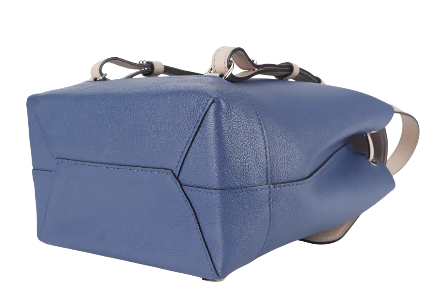 LOUIS VUITTON TAURILLON LOCKME BACKPACK (M41817) BLUE-PINK CALFSKIN LEATHER SILVER HARDWARE NO DUST COVER