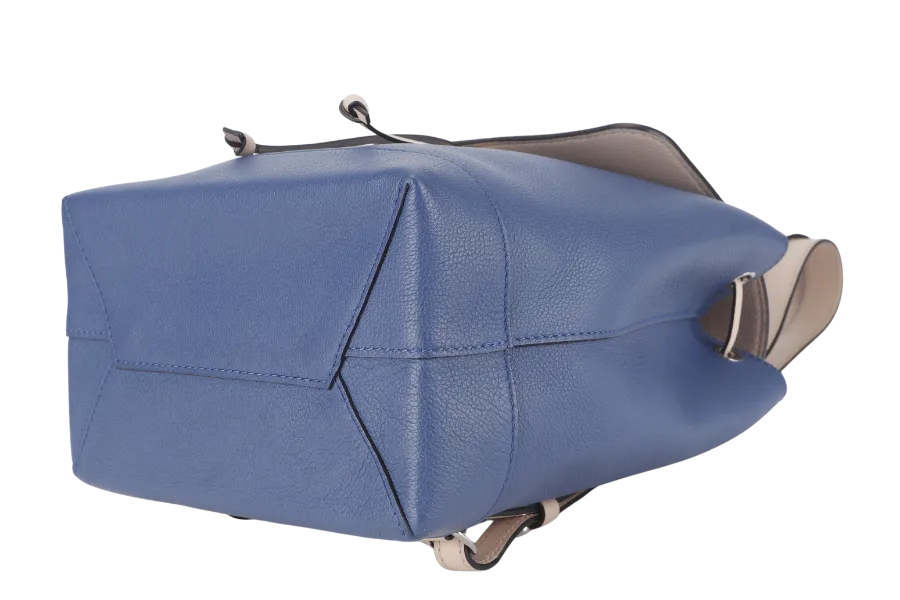 LOUIS VUITTON TAURILLON LOCKME BACKPACK (M41817) BLUE-PINK CALFSKIN LEATHER SILVER HARDWARE NO DUST COVER
