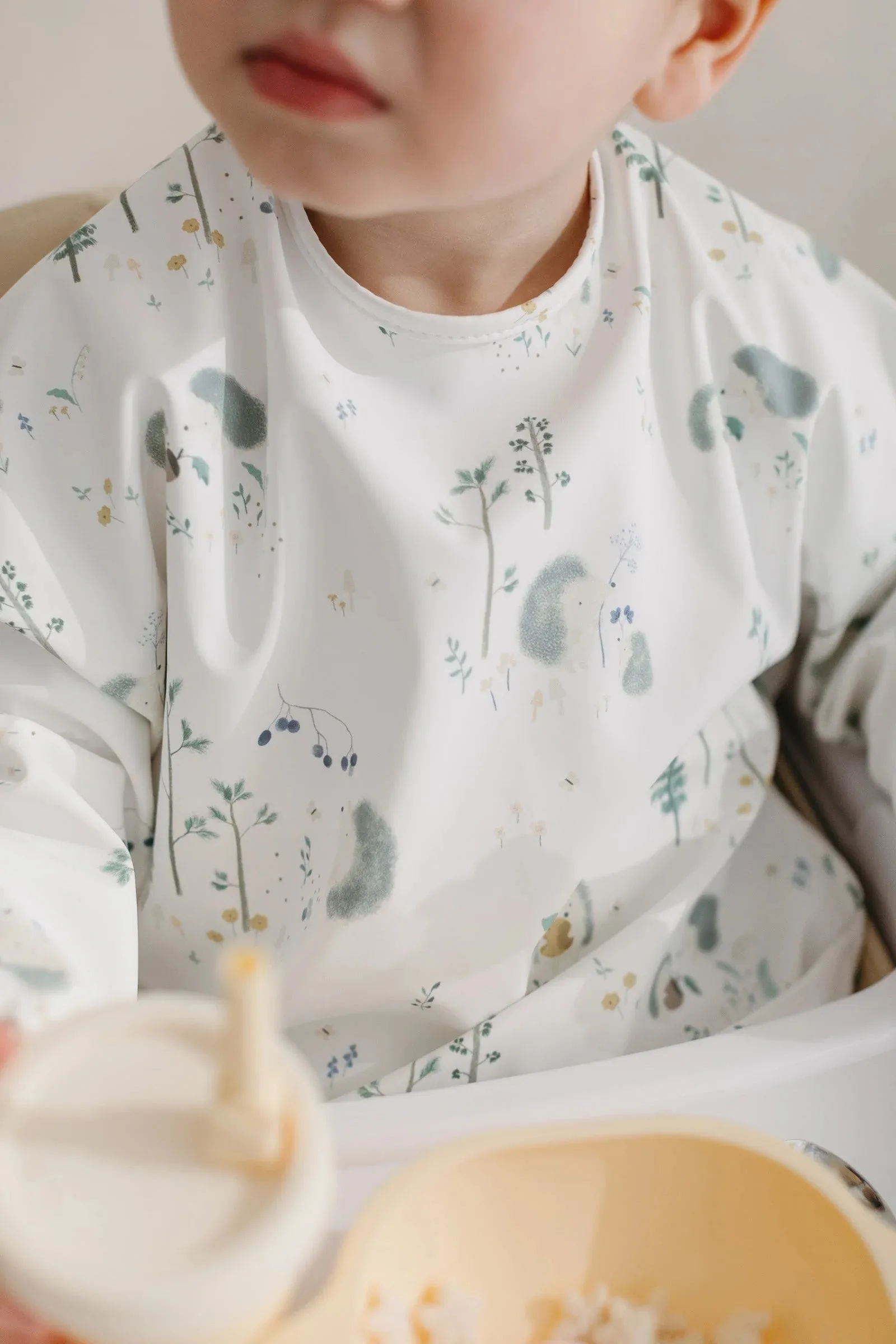 Loulou Lollipop - Long Sleeve Waterproof Bib - Hedgehogs