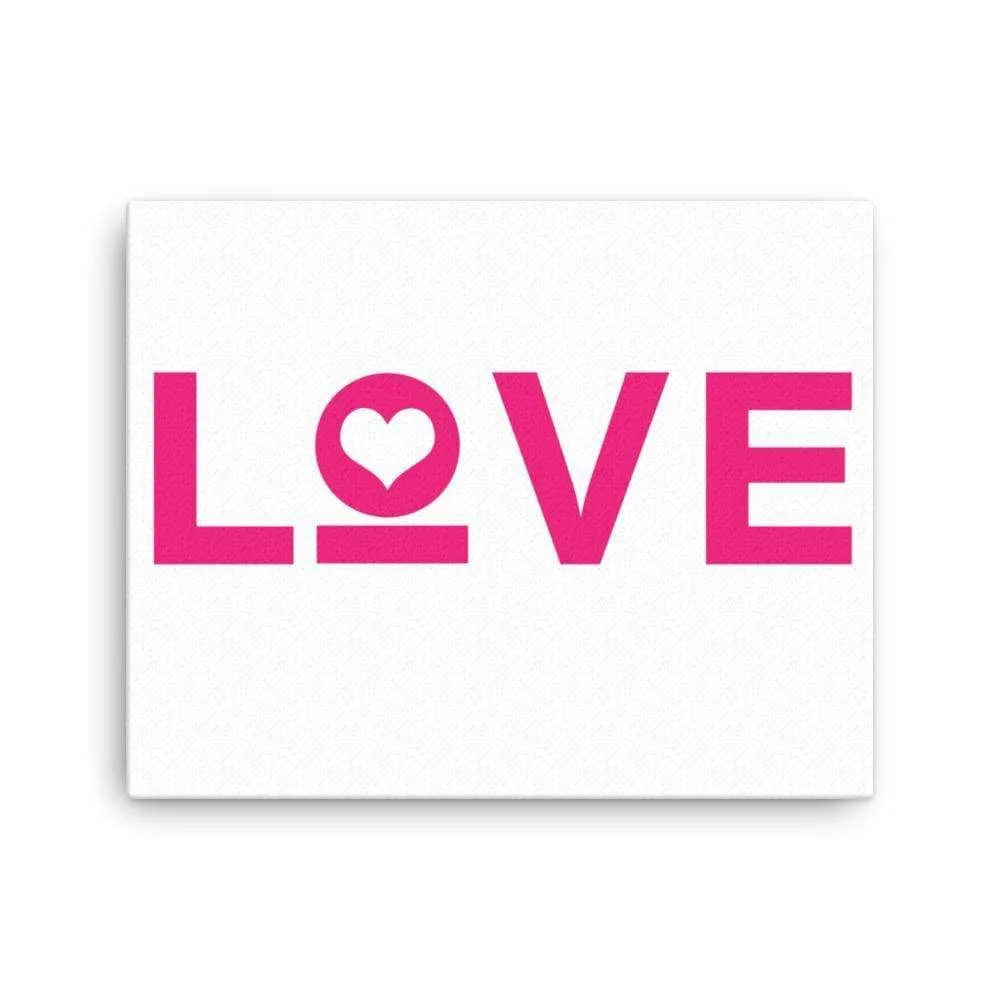 Love Heart Canvas Wall Art