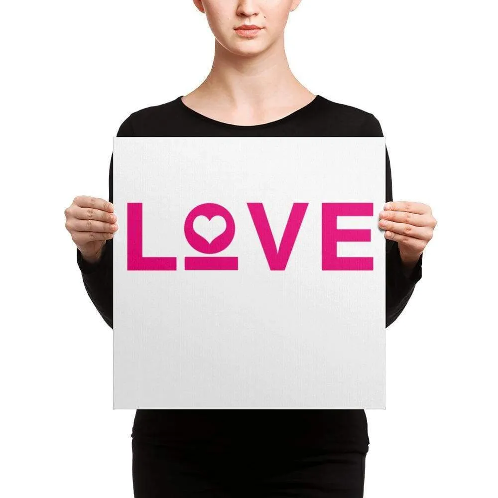 Love Heart Canvas Wall Art