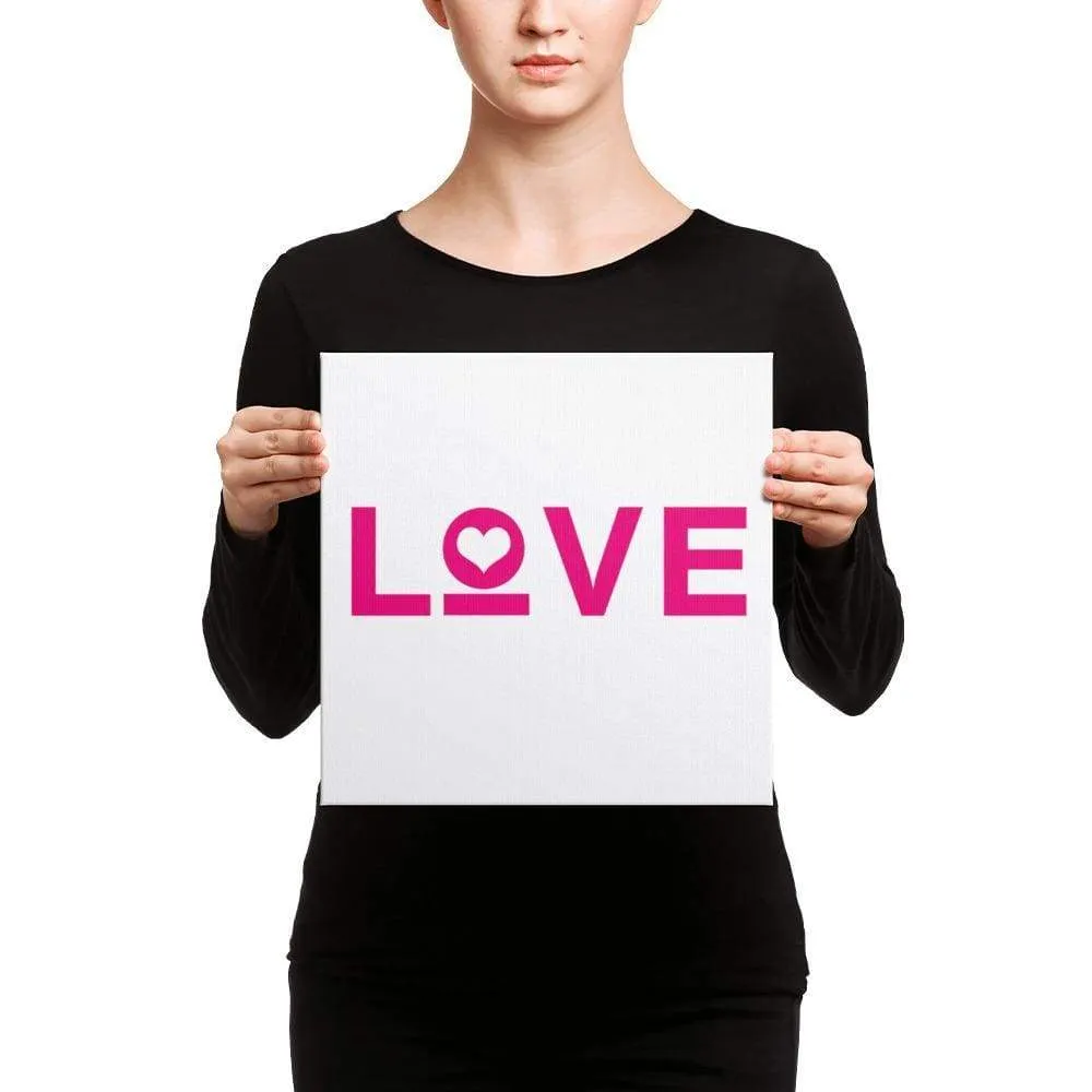 Love Heart Canvas Wall Art