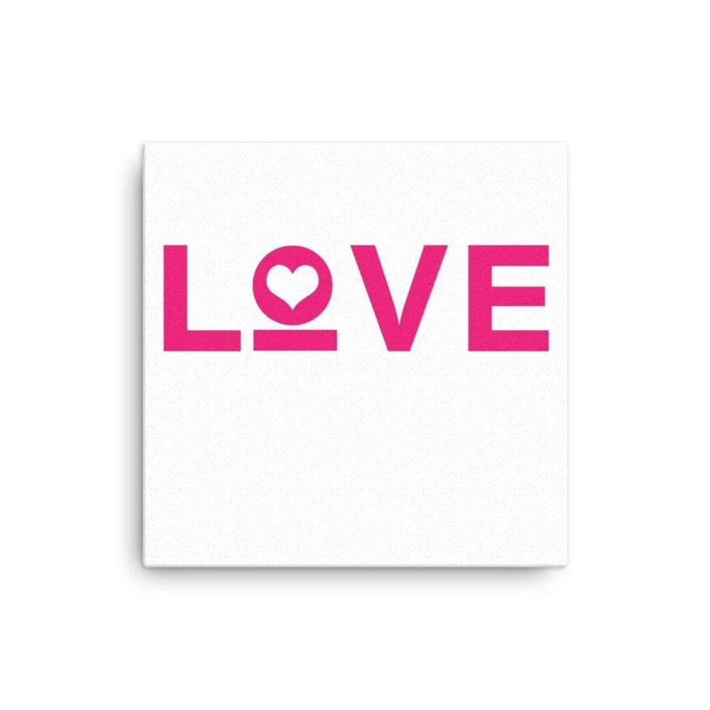 Love Heart Canvas Wall Art
