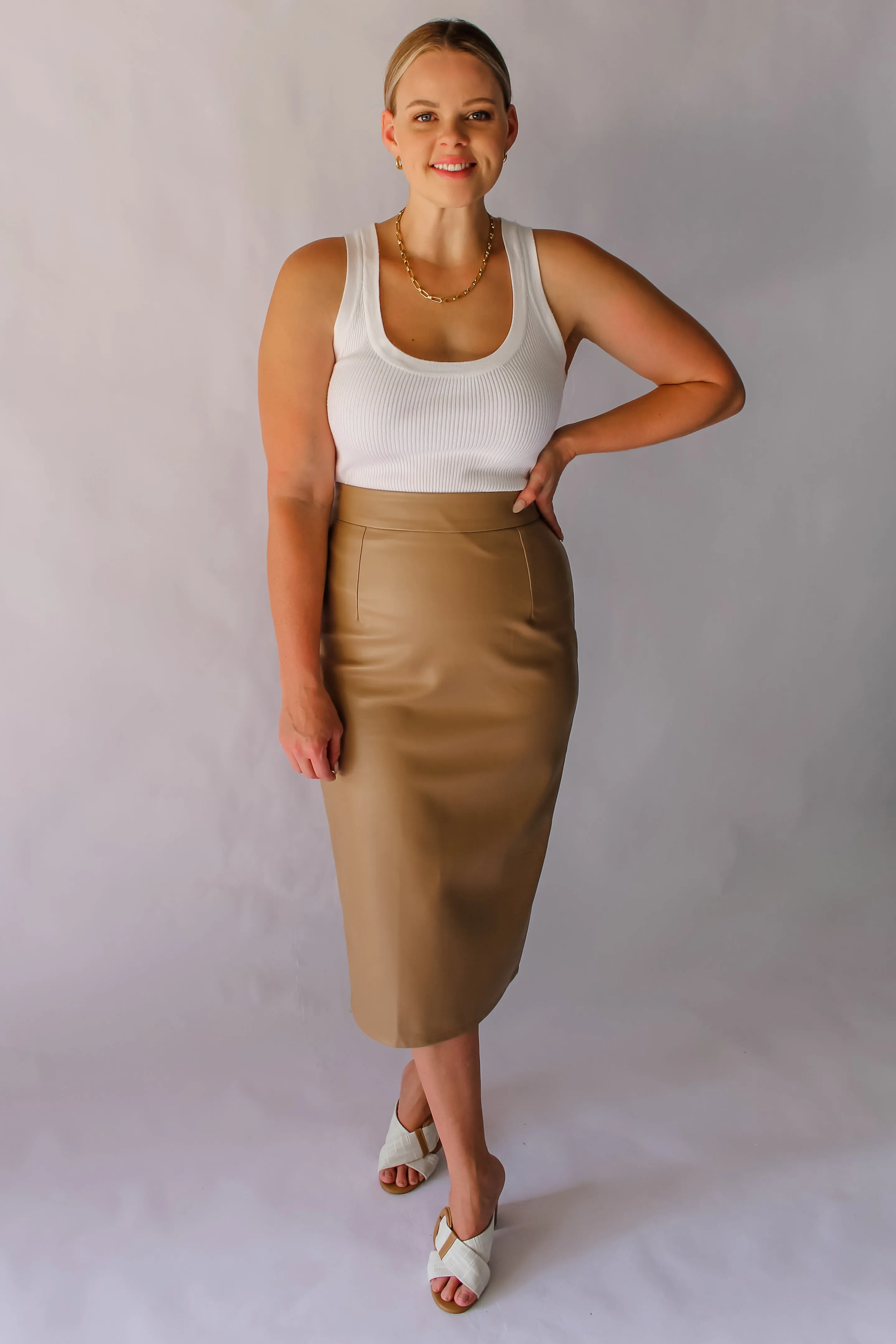 MADDISON SKIRT - TAN