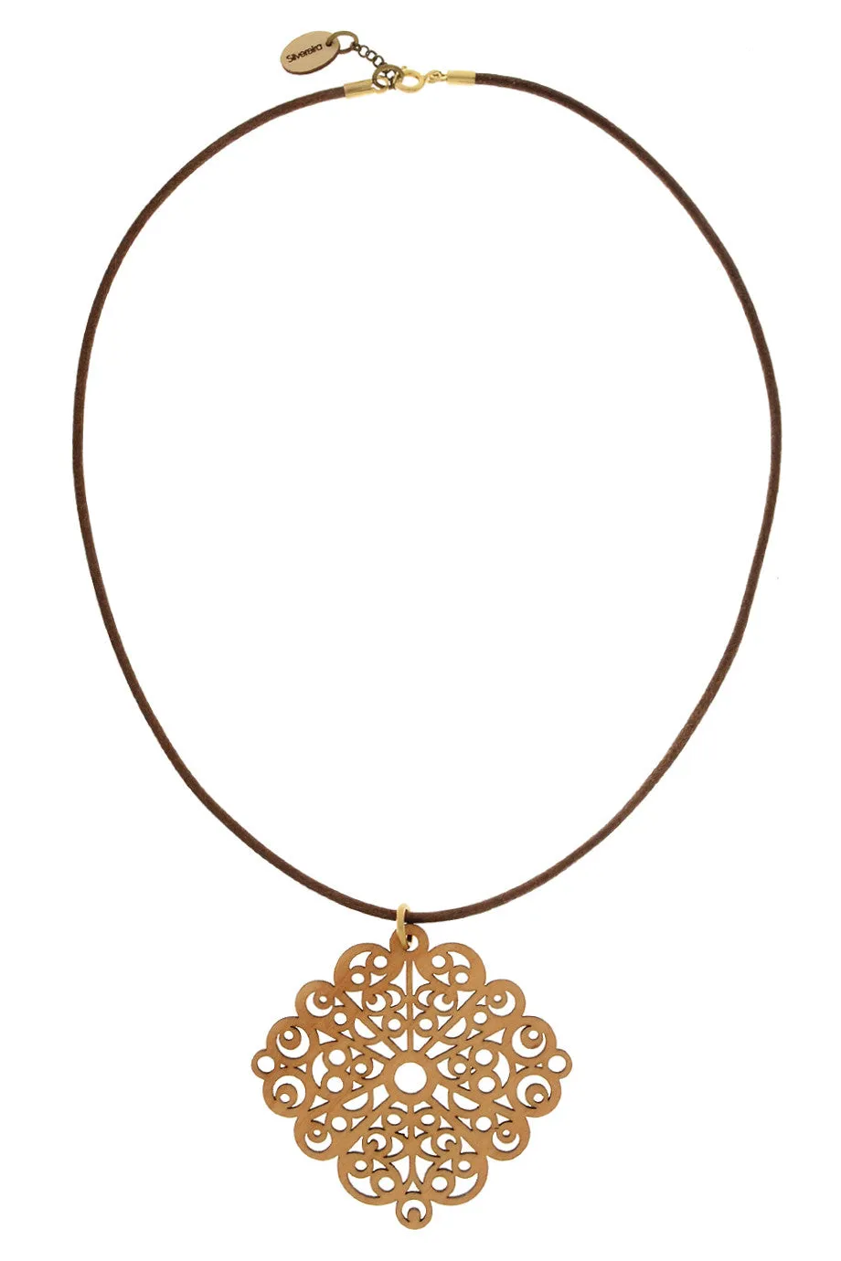 MADERA Brown Wooden Pendant