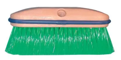 Magnolia Brush Vehicle Wash Brush, 8 in Foam Plstc Blk, 2-1/2 in Trim L, Green Flagged Nylon, 3034