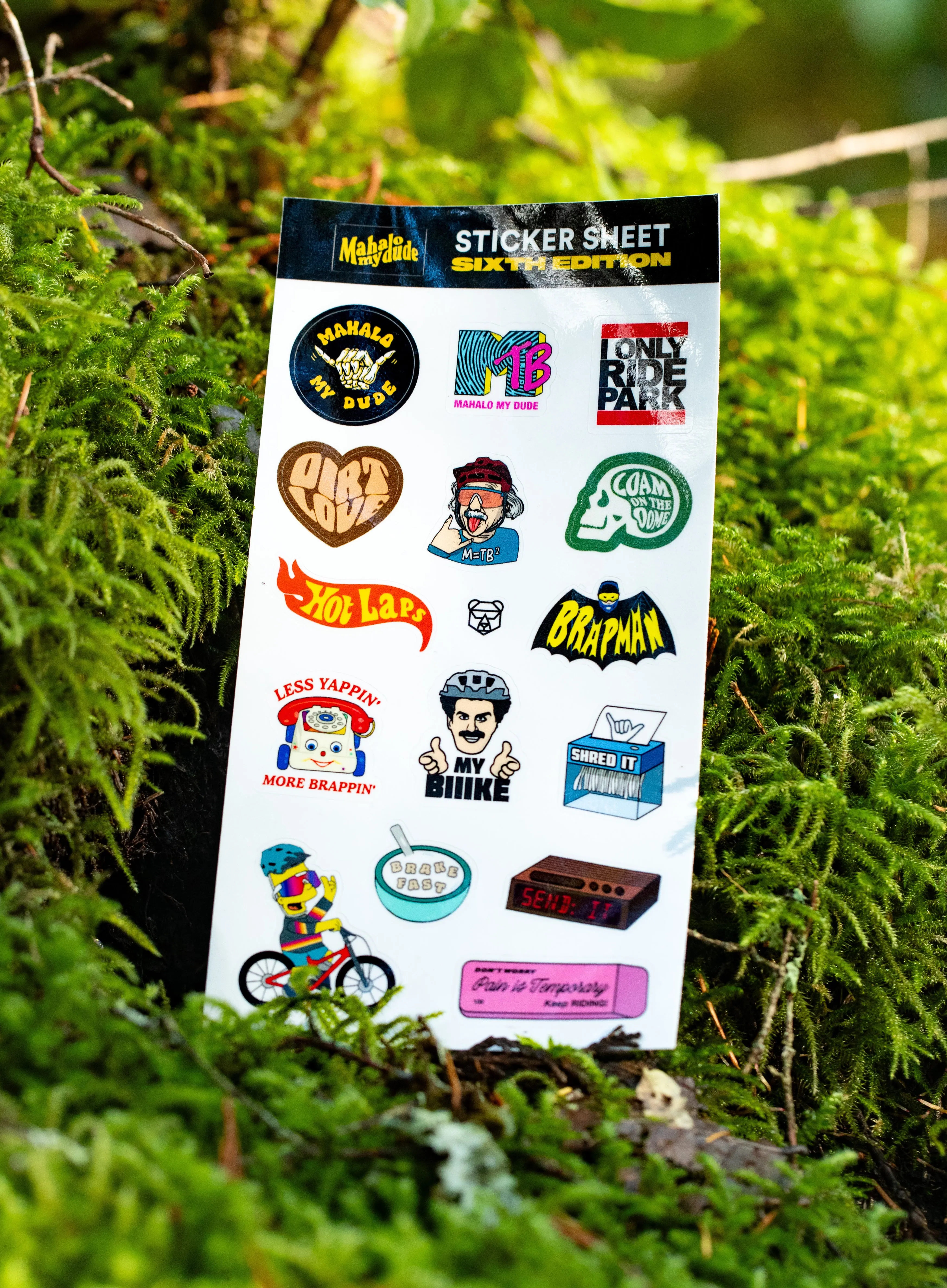 Mahalo My Dude Sticker Sheet - 6th Edition