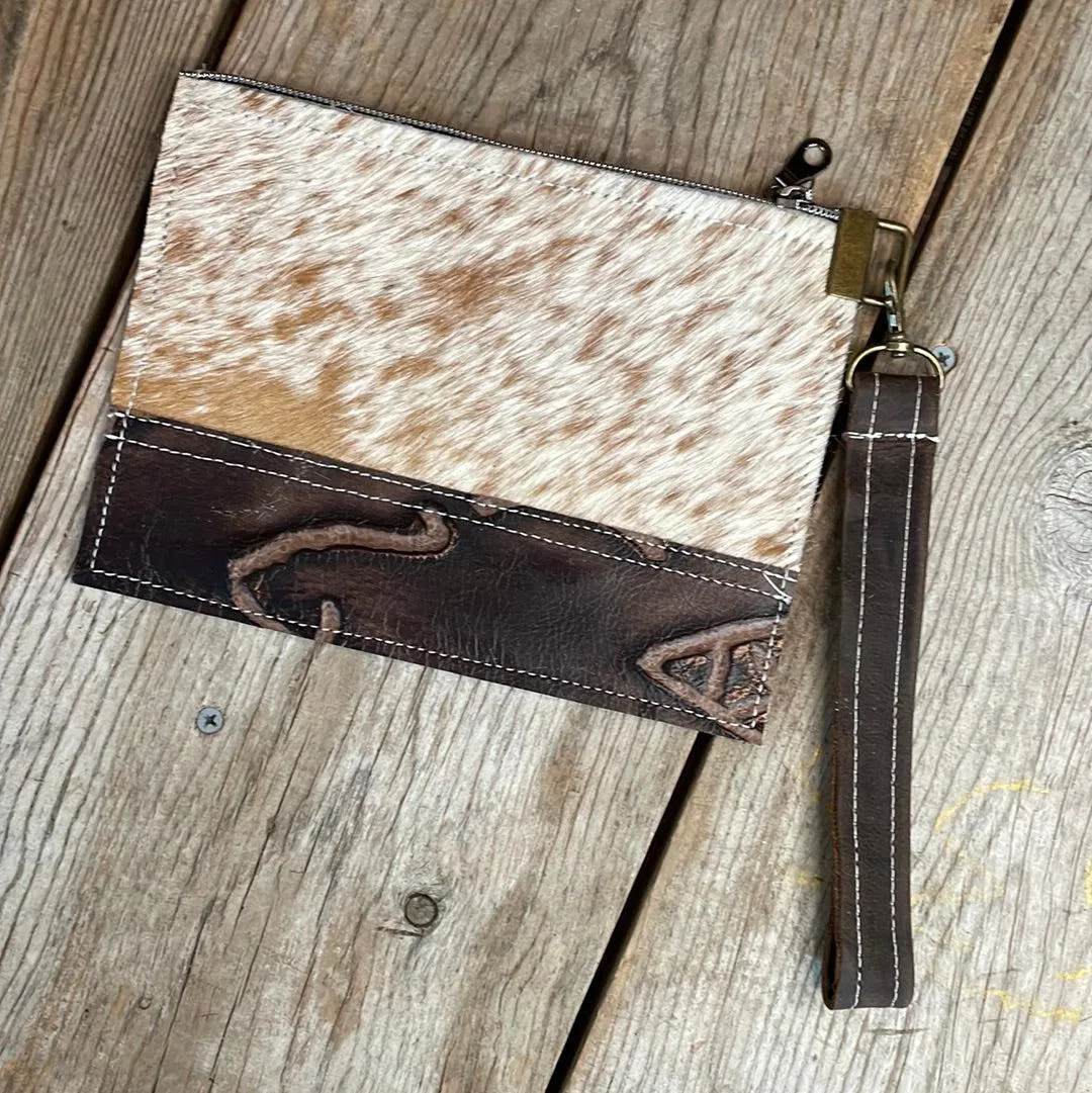 Make-up bag - Longhorn w/ Mahogany Brands
