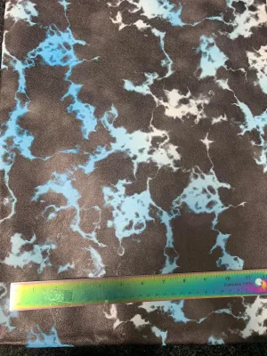 Marble Blue Skies - Faux Leather
