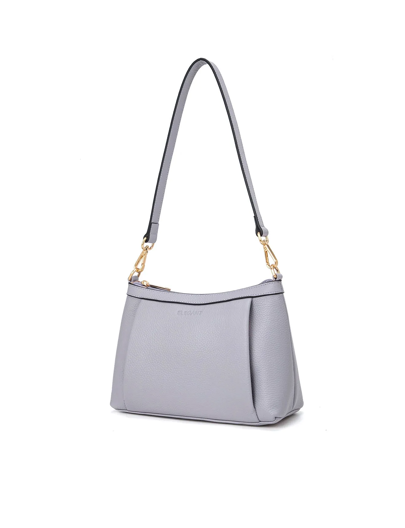 MARCIA LEATHER XBODY BAG- BLACK- E1-0830-CORNFLOWER
