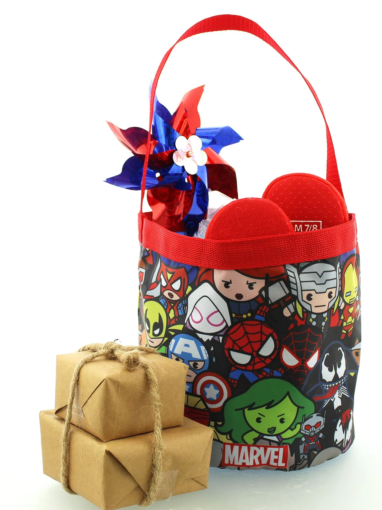 Marvel Kawaii Avengers Collapsible Bucket Tote Bag