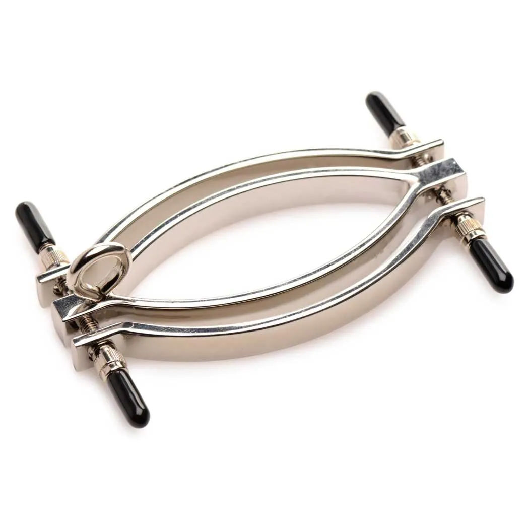 Master Series Pussy Tugger Adjustable Pussy Clamp with Leash