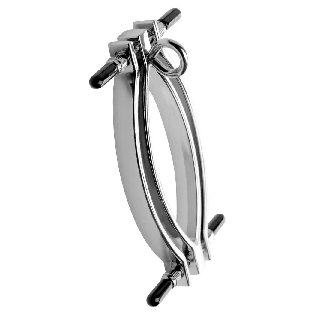 Master Series Pussy Tugger Adjustable Pussy Clamp with Leash