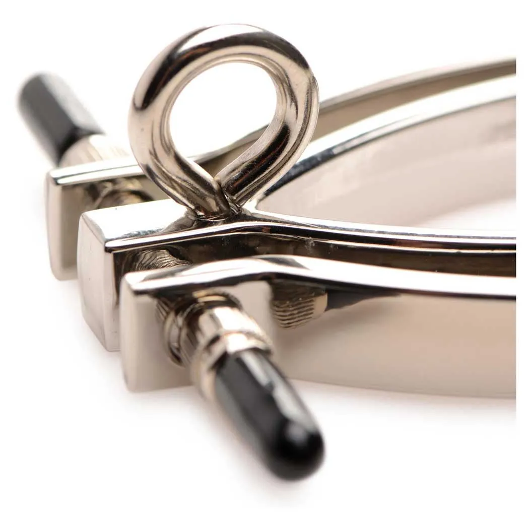 Master Series Pussy Tugger Adjustable Pussy Clamp with Leash