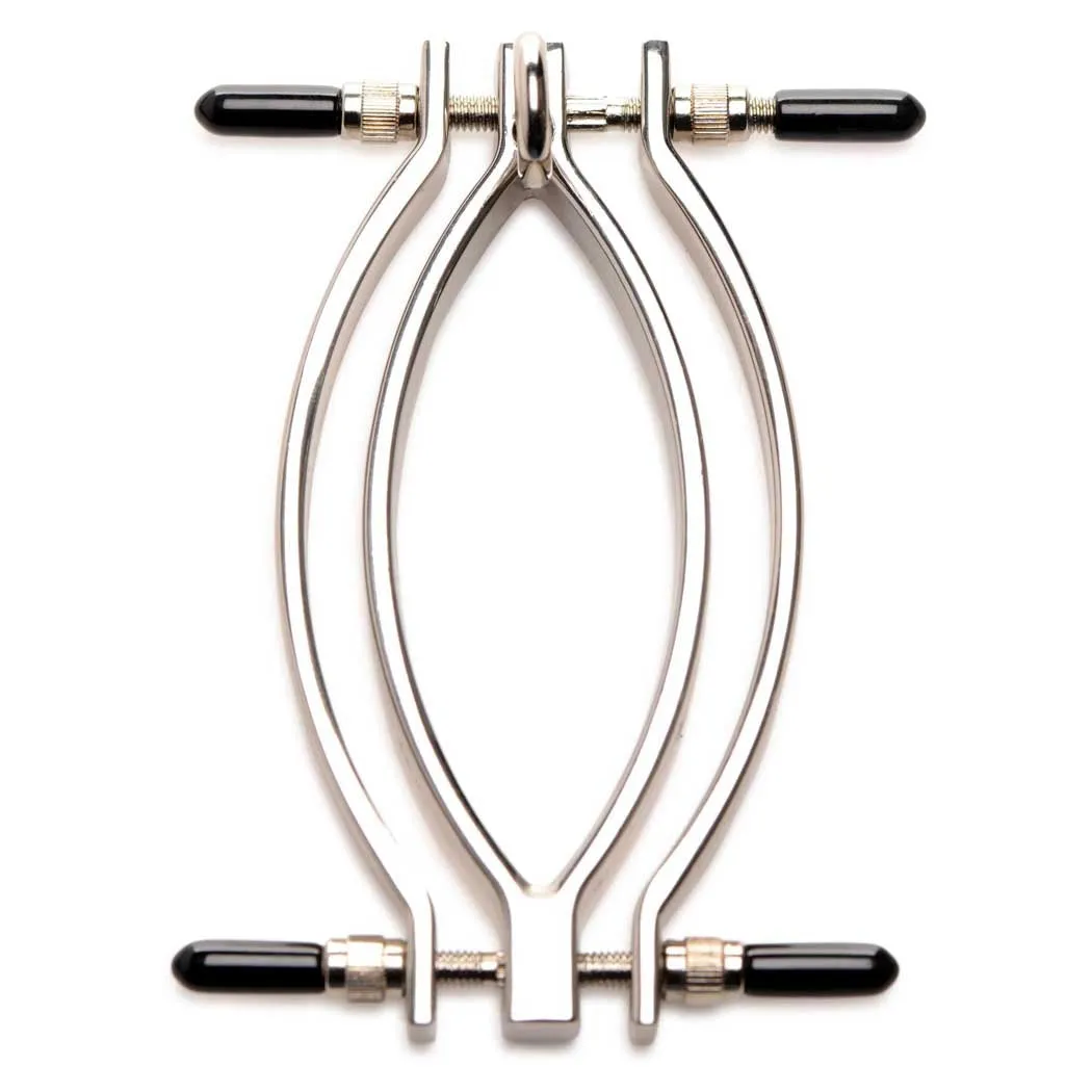Master Series Pussy Tugger Adjustable Pussy Clamp with Leash