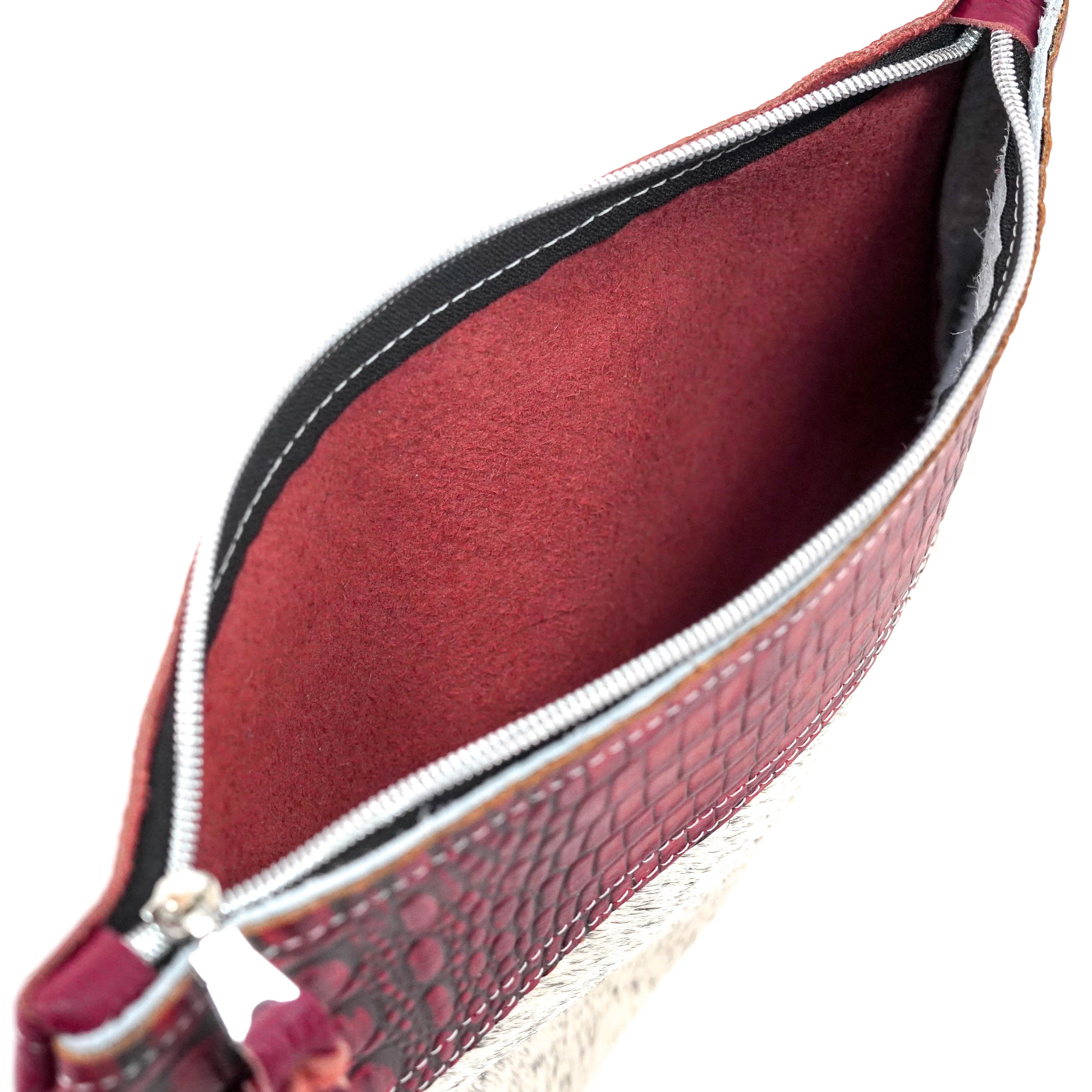 Mega Organizer - Black & White w/ Red Croc