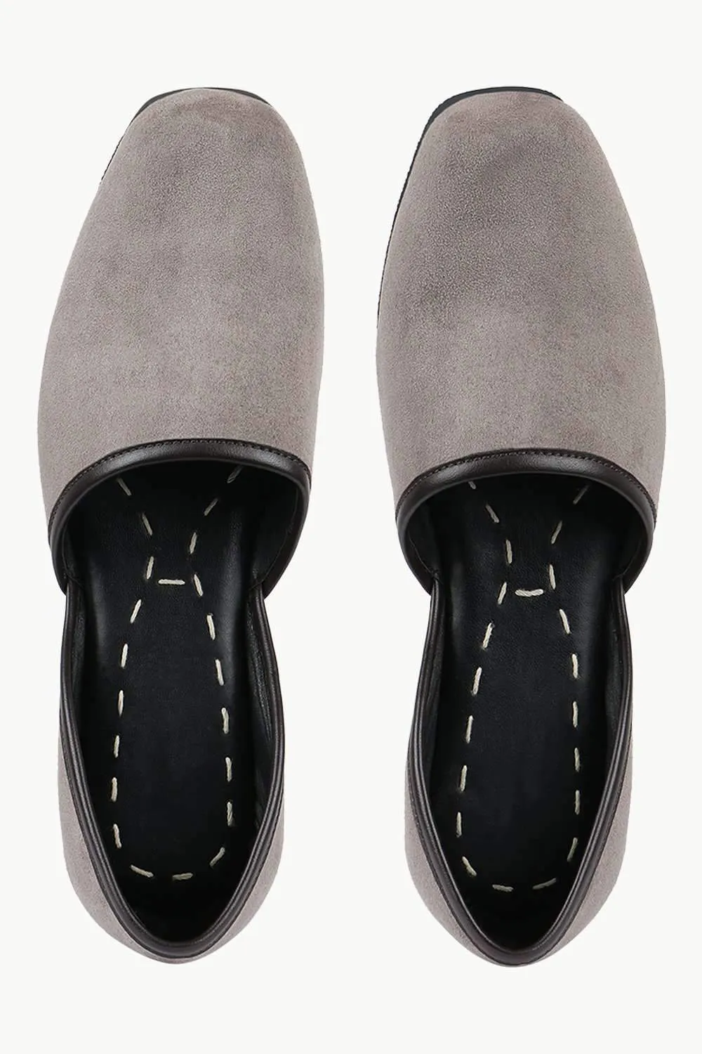 Men's Brown Faux Suede Juttis