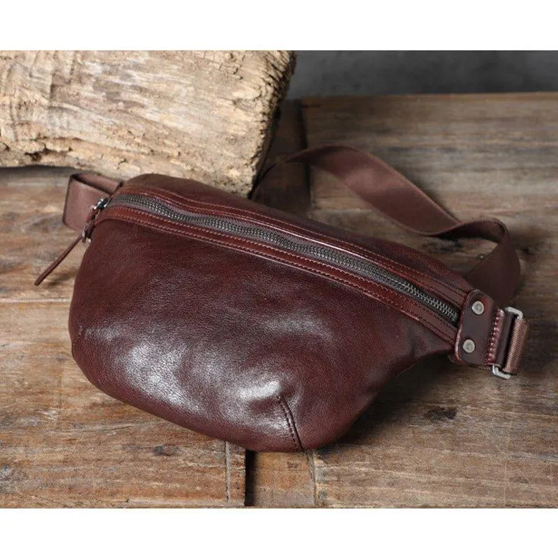 Mens Genuine Leather Sling Bag