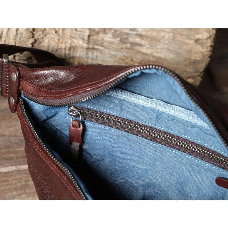 Mens Genuine Leather Sling Bag
