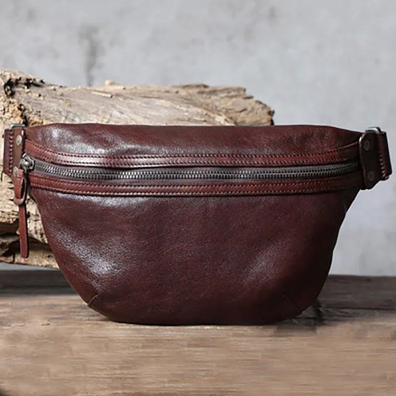 Mens Genuine Leather Sling Bag