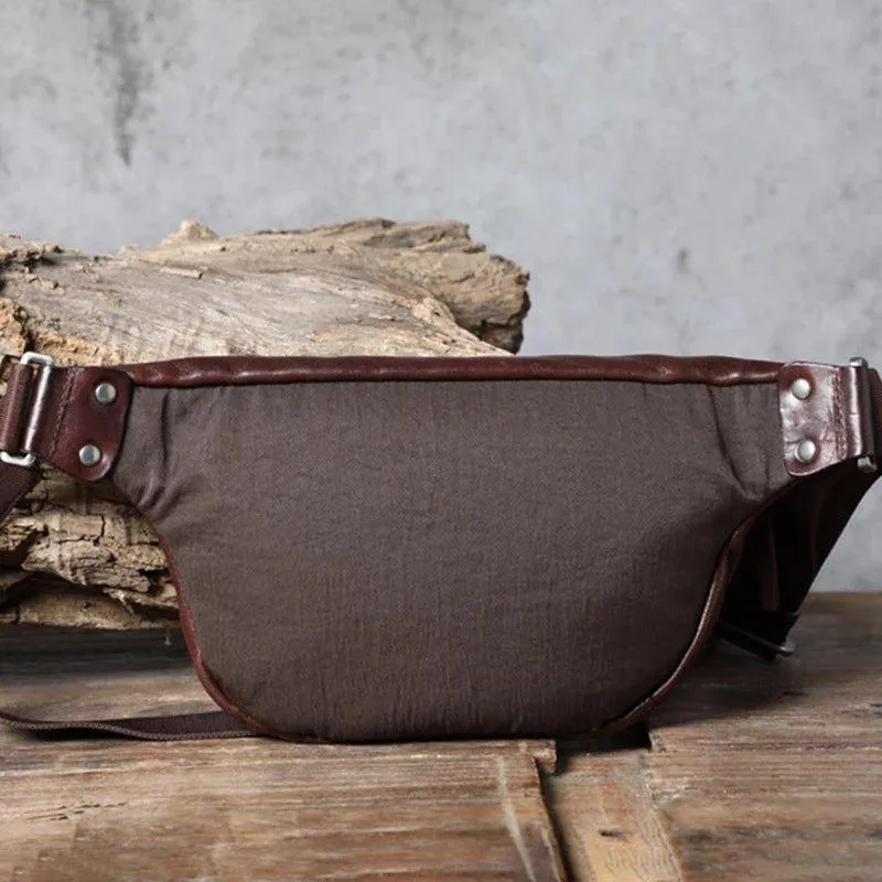 Mens Genuine Leather Sling Bag