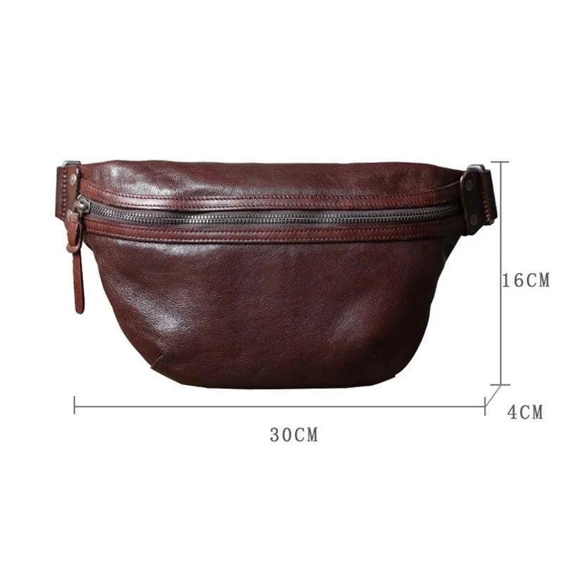 Mens Genuine Leather Sling Bag