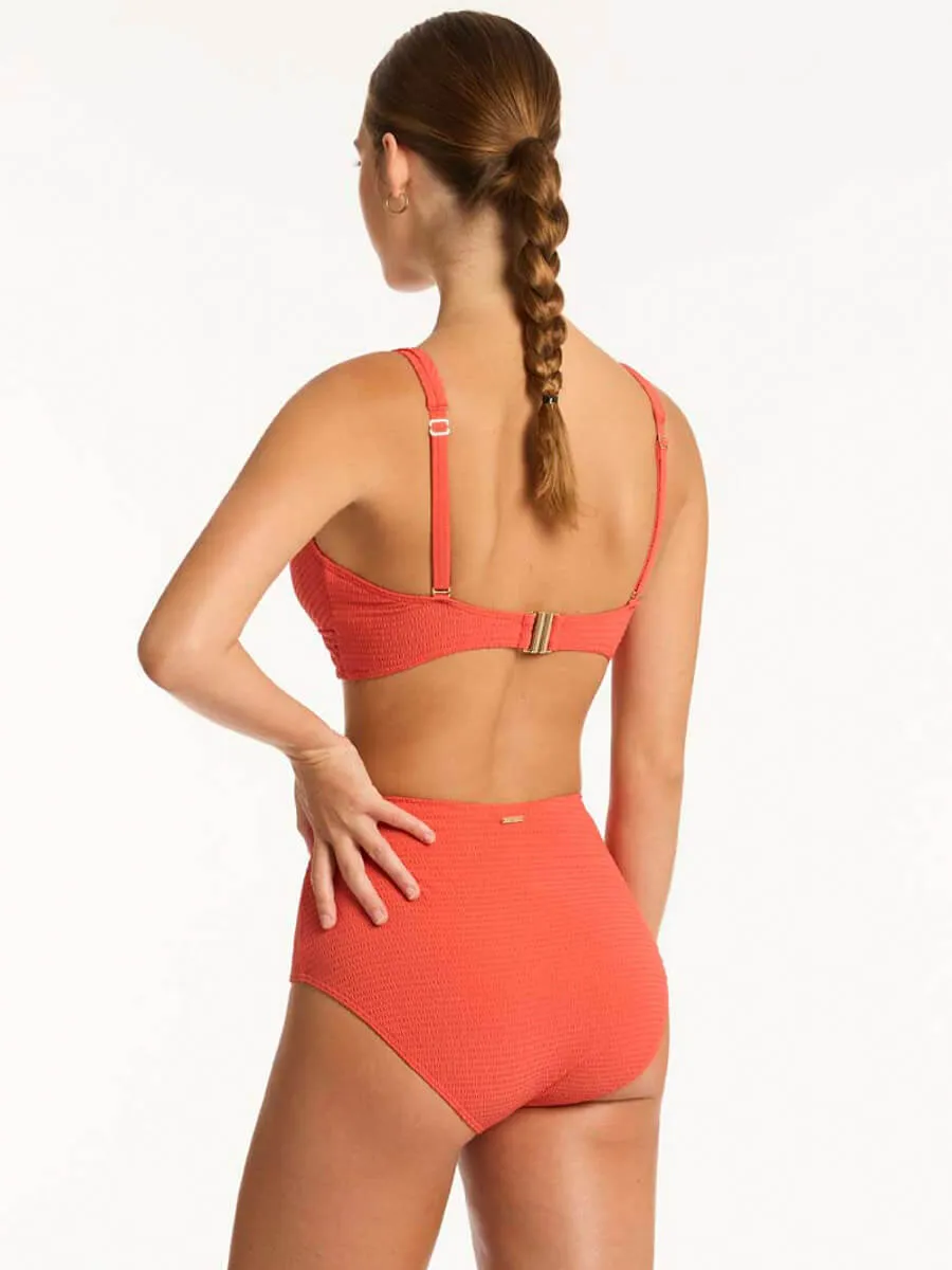 Messina Cross Front Multifit Top in Flame