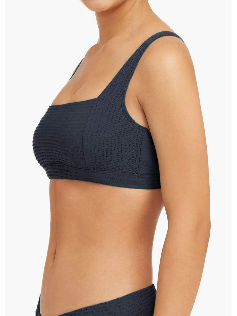 Messina Square Neck Bra In Storm Blue