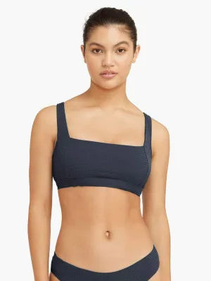 Messina Square Neck Bra In Storm Blue