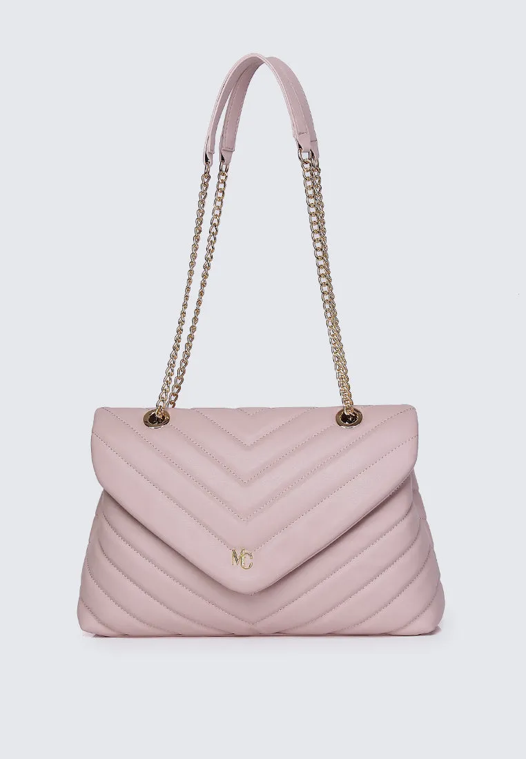 Miley Shoulder Chain Bag (Nude)