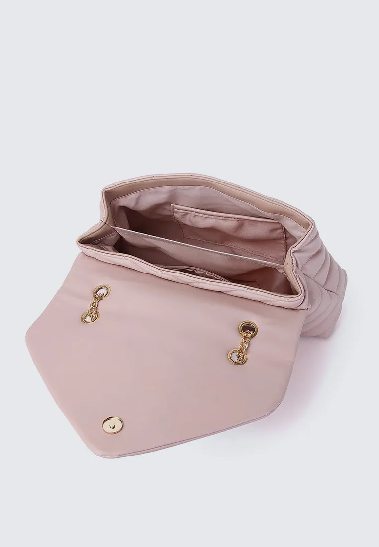 Miley Shoulder Chain Bag (Nude)
