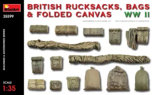 MiniArt - 1/35 British Rucksacks, Bags & Folded Canvas WW2