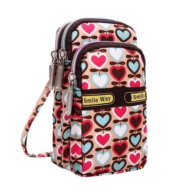 Mobile Phone, Coin and Card Holder Wristbag