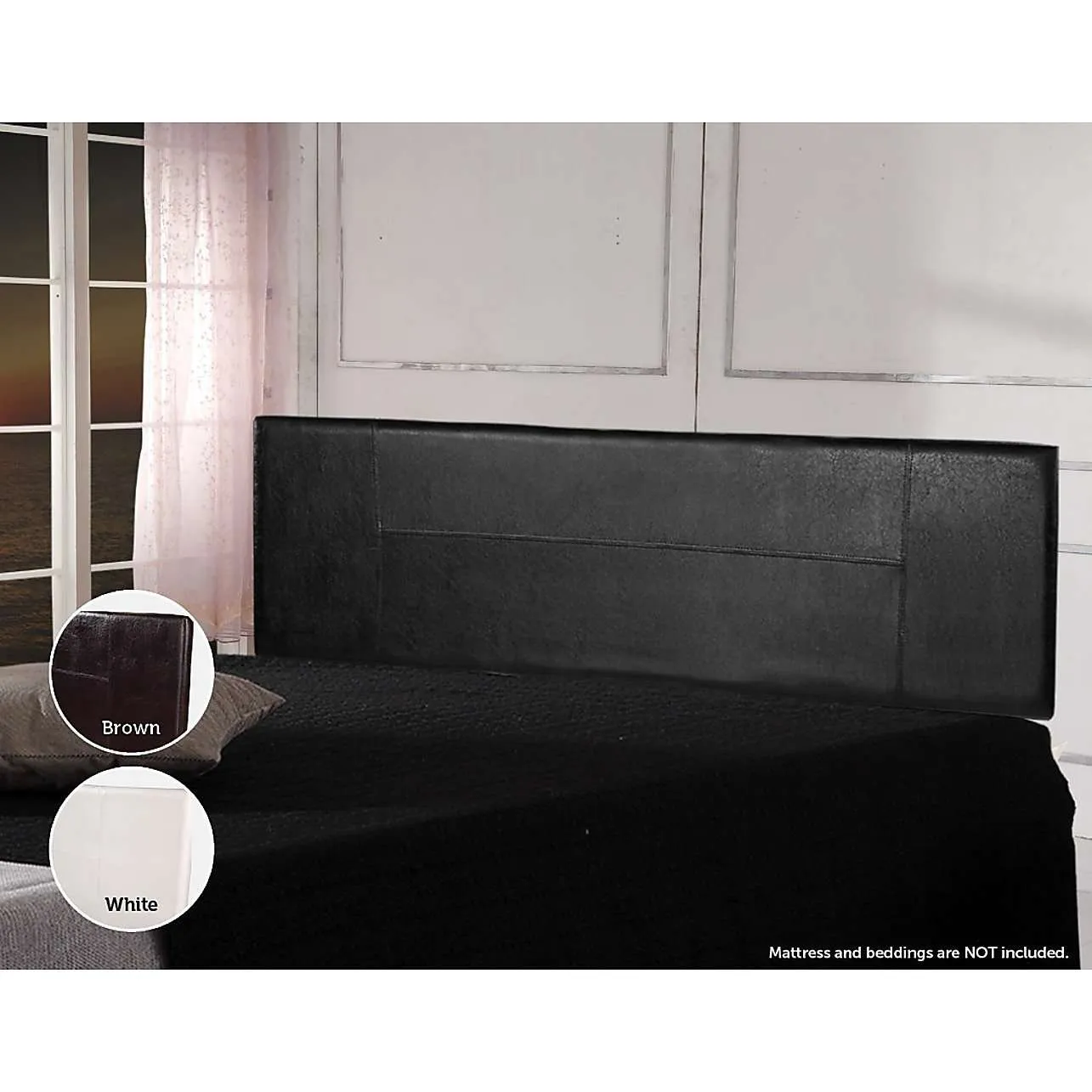 Modern PU Leather Bedhead - 3 Colours
