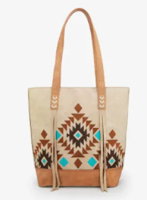 Montana West Aztec Embroidered Tote