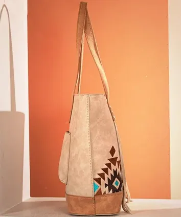 Montana West Aztec Embroidered Tote