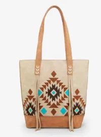 Montana West Aztec Embroidered Tote