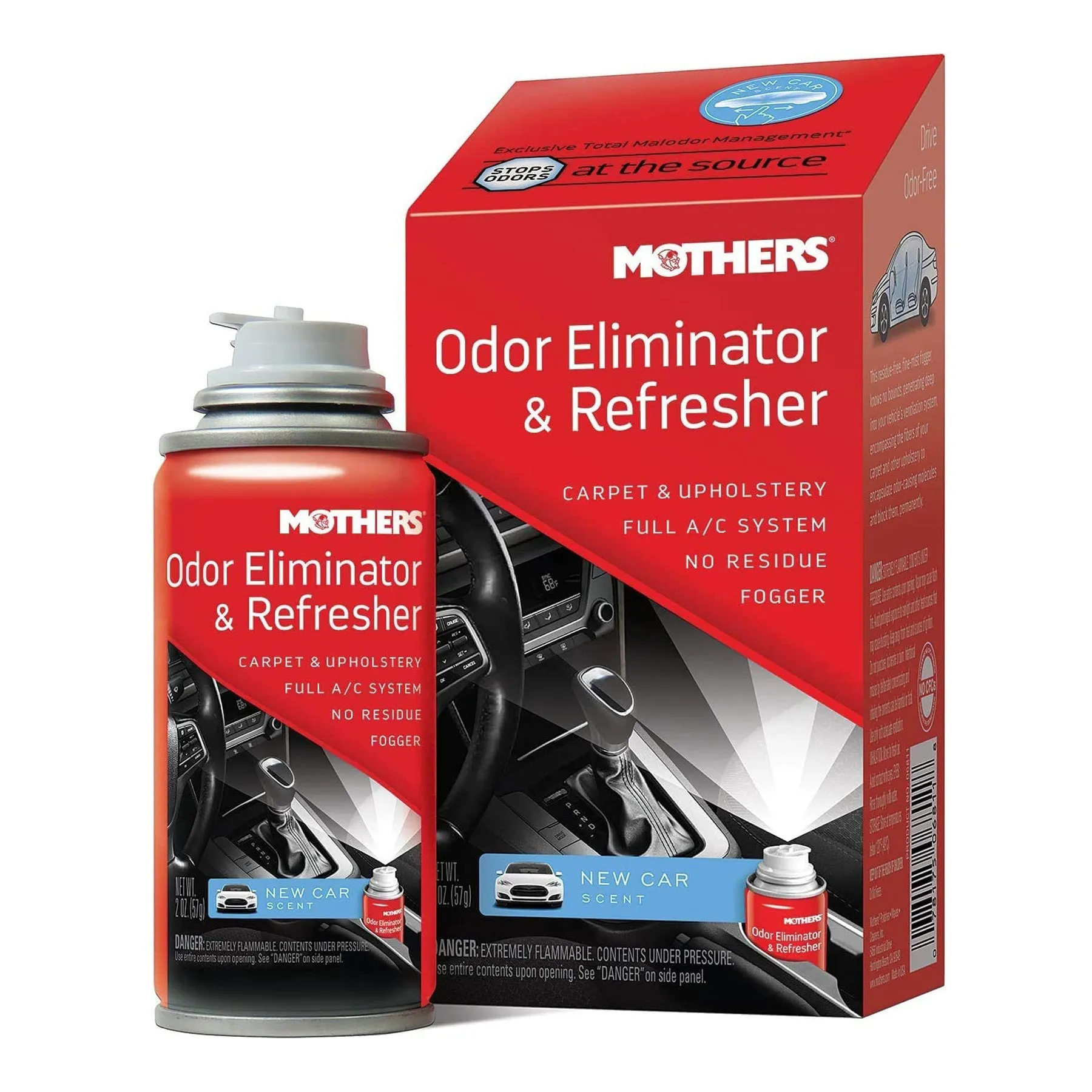 MOTHERS Odor Eliminator & Refresher - New Car Scent 2oz.