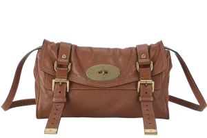 MULBERRY ALEXA CROSSBODY BAG BROWN 997568 WITH DUST COVER