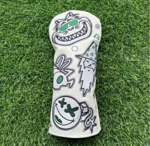 New Caterpillar Cat Wizard Golf Clubs #1 #3 #5 Wood Headcovers Driver Fairway Wood Cover PU Leather high quality Putter Headcovers Hybrid Driver