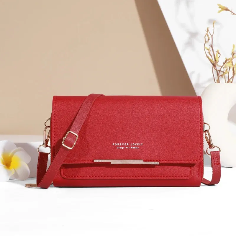 New Pu Leather Women Handbags FemaleMultifunctional Large Capacity Shoulder BagsFashion Crossbody Bags For Ladies Phone Purse