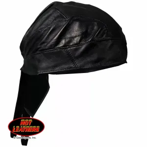 New Pugs Gear Leather Bike Headwrap Bandana, Black