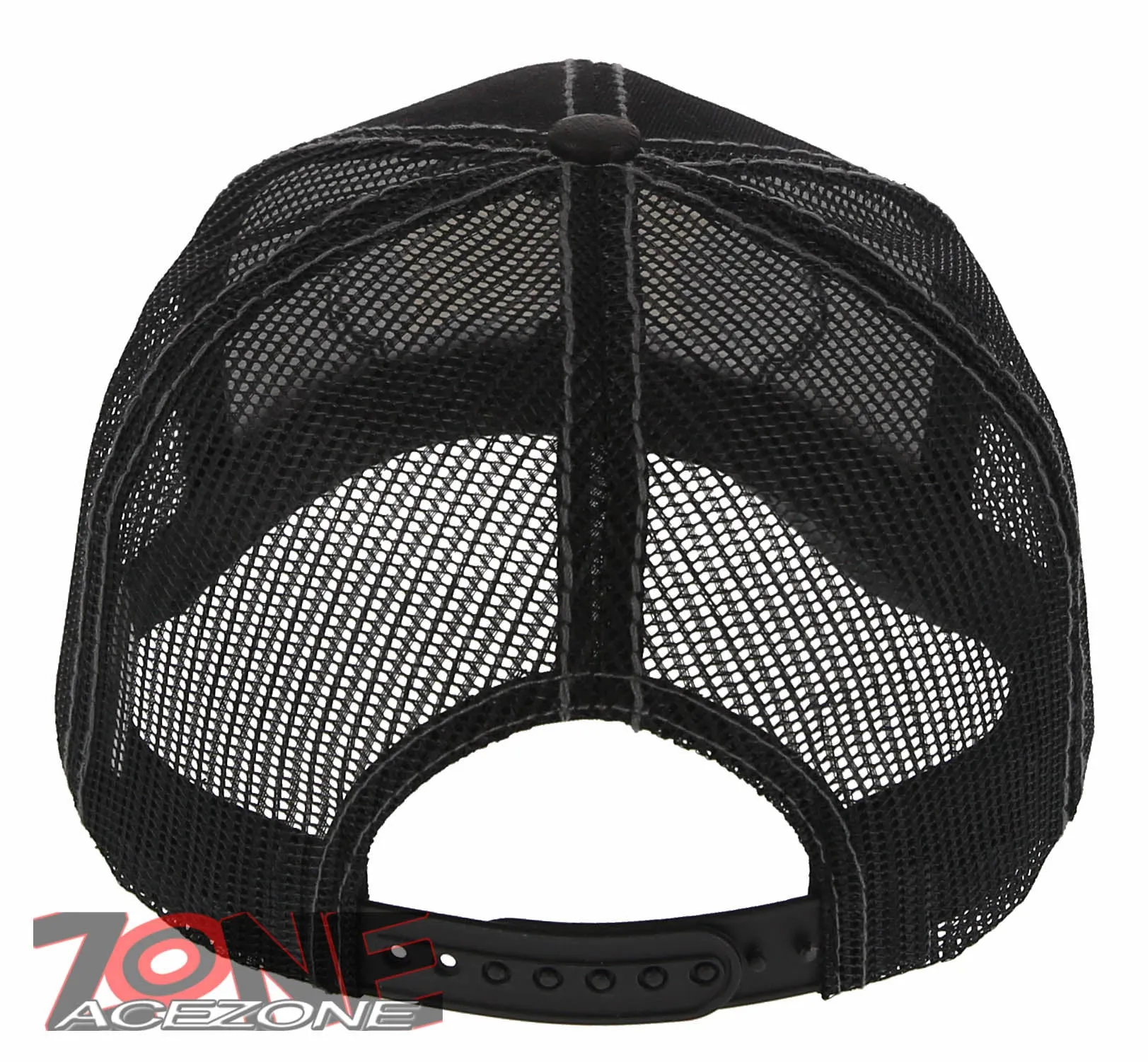 NEW! RODEO HORSE SHOE MESH TRUCKER SNAPBACK BASEBALL CAP HAT BLACK