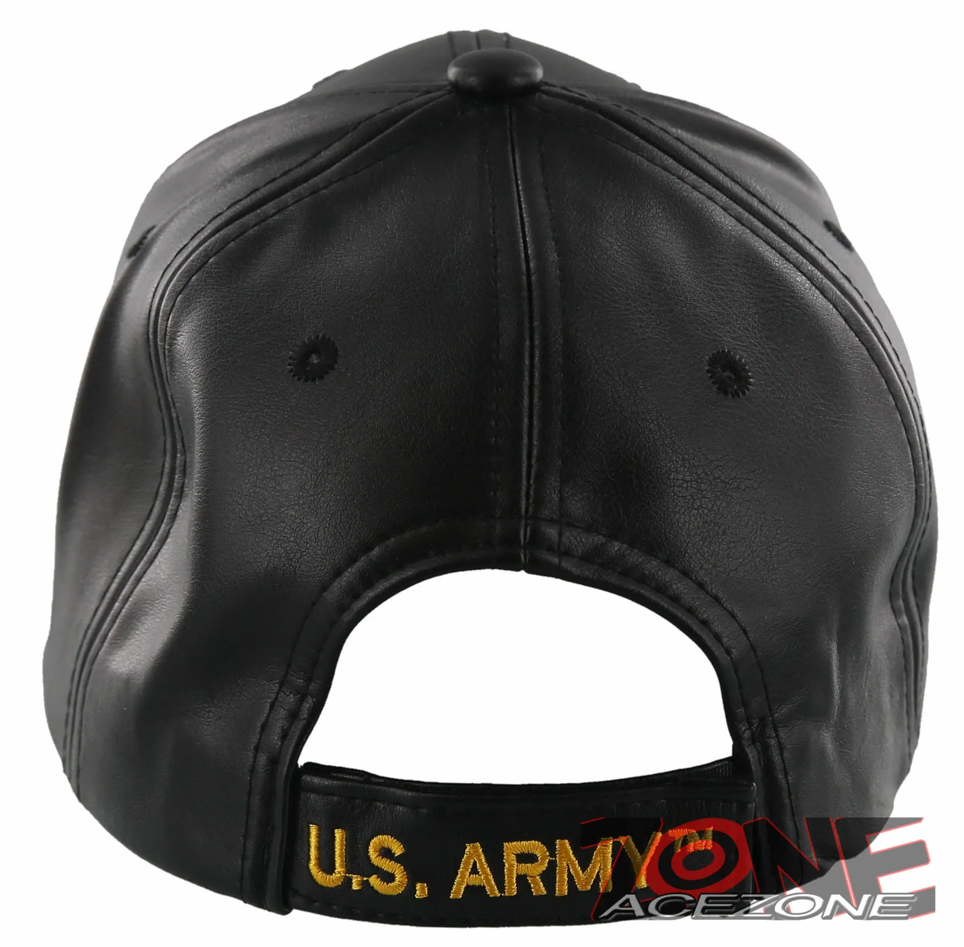 NEW! US ARMY VIETNAM VETERAN FAUX LEATHER BALL CAP HAT BLACK