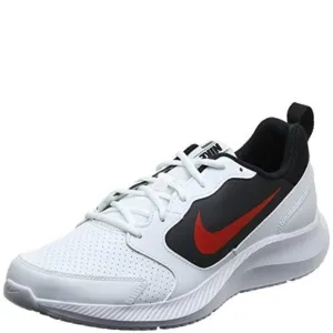 NIKE MEN'S TODOS RUNNING SHOE, WHITE/UNIV RED-BLACK, 10 REGULAR US