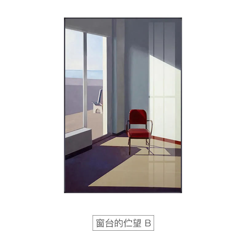 Nordic landscape stand by the windows Wall Art