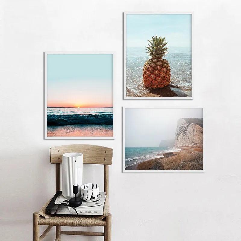 Nordic Ocean Bridge Pineapple Wall Art