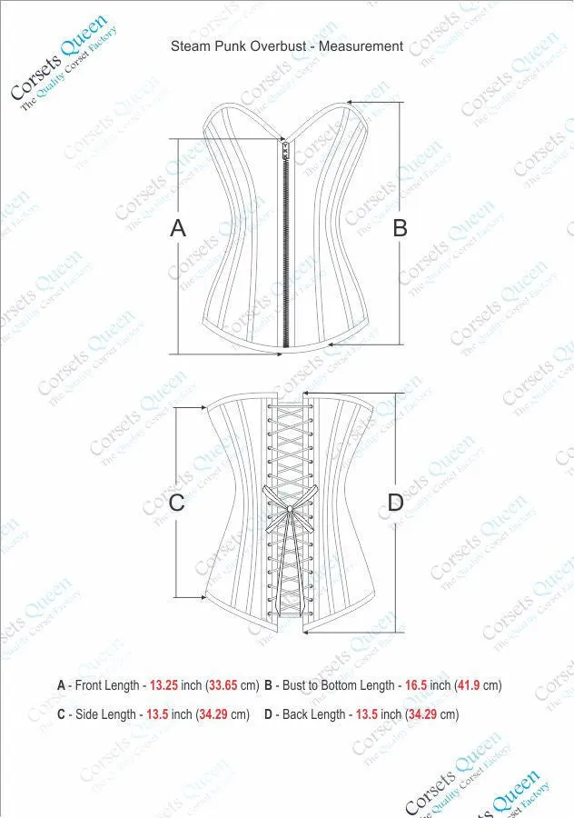Novalee Steampunk Overbust Corset
