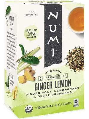 Numi, Ginger Lemon, 16 Non-GMO Tea Bags