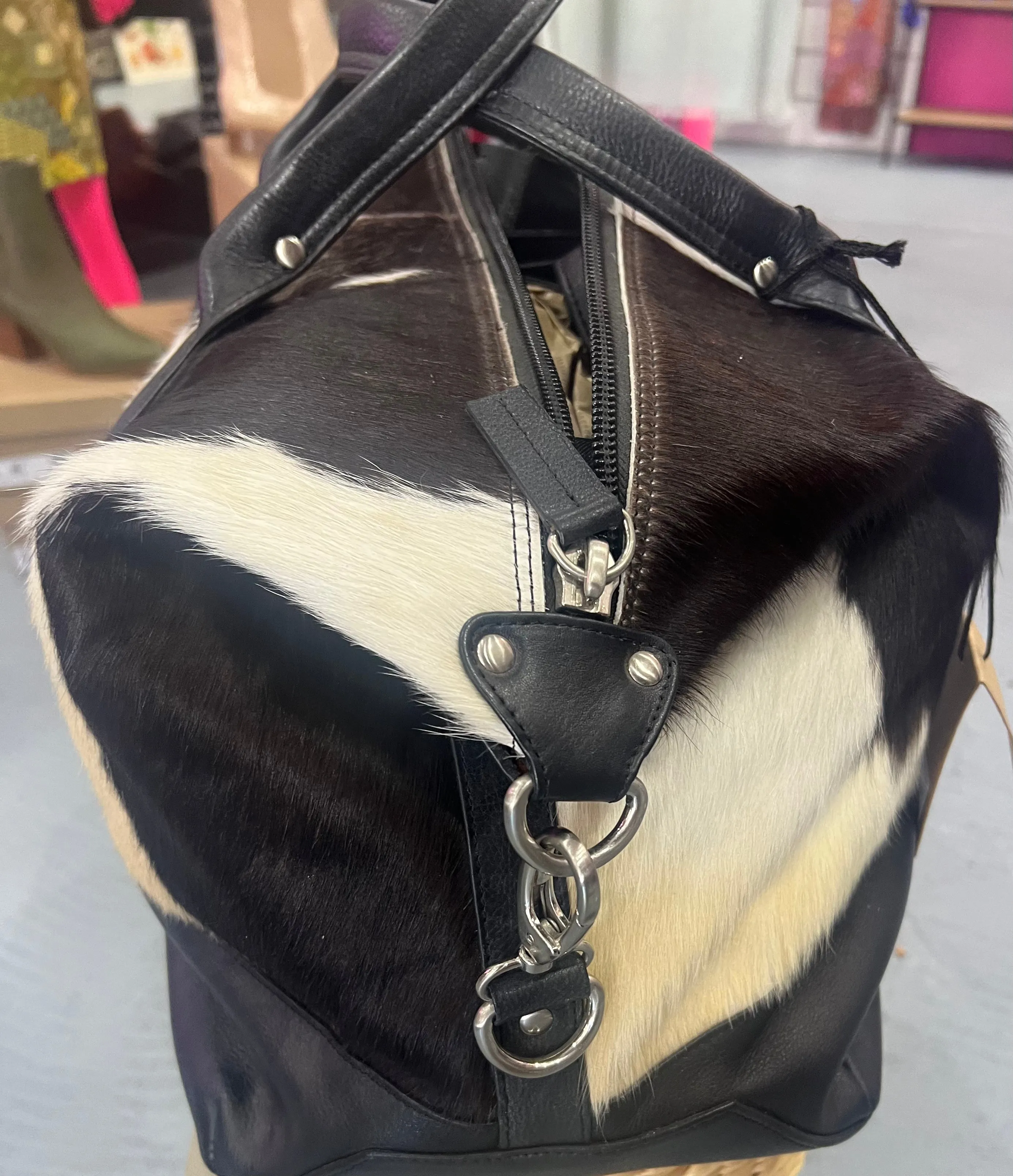 Oran Leather - New Mexico Cow Hide & Leather Travel Bag